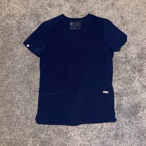 Figs Casma scrub top - size XS navy